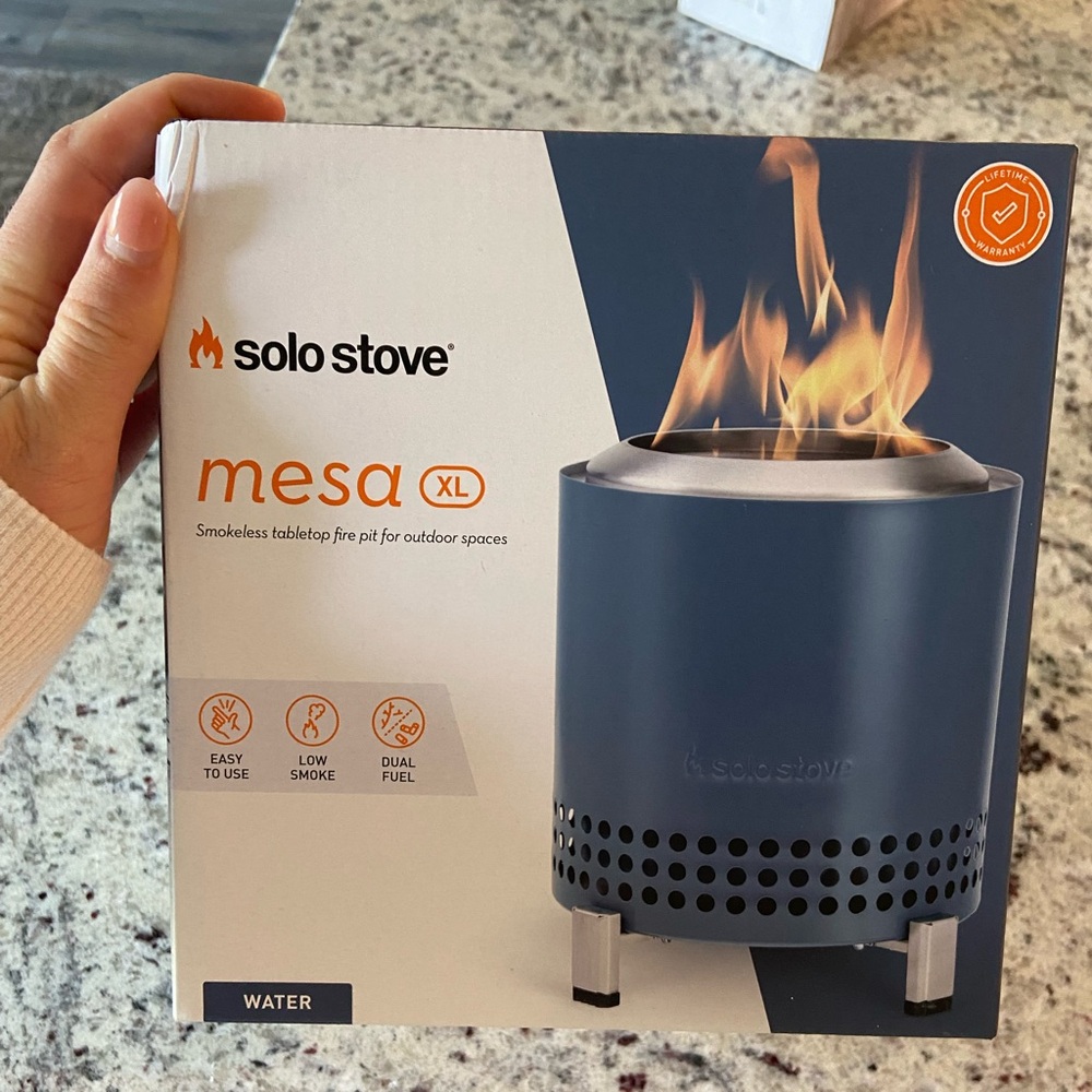 Solo stove mesa XL fire pit in box